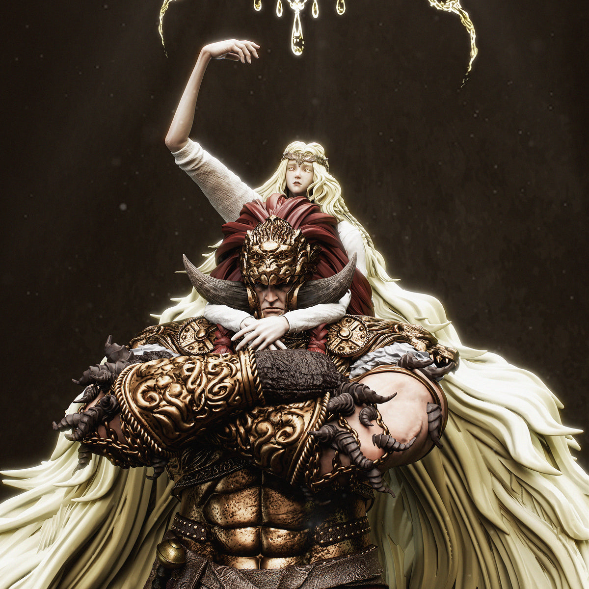 Radahn & Miquella | Elden Ring | Fan Art | Fully Magnetized Collectible Diorama