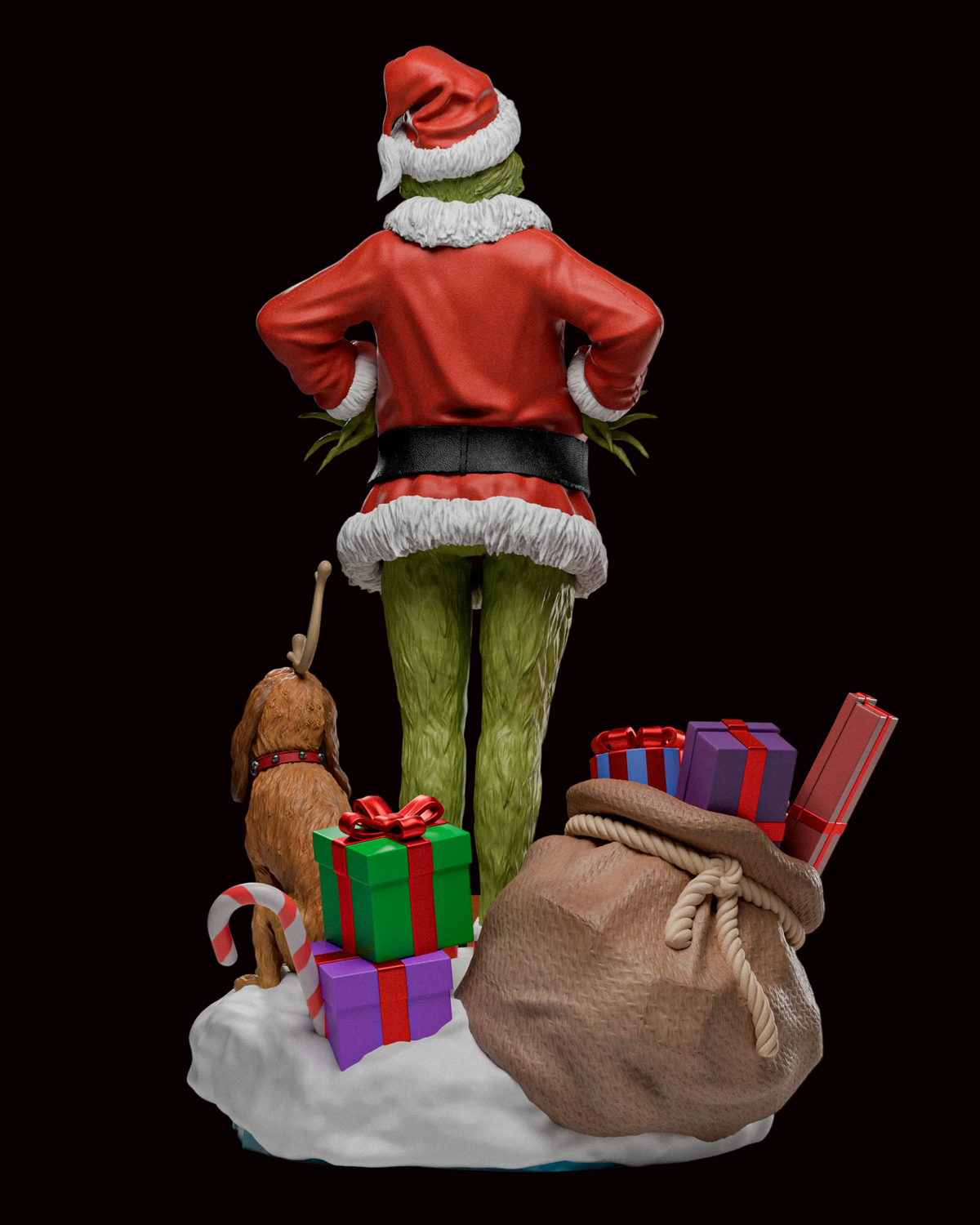 The Grinch & Max | How the Grinch Stole Christmas | Fan Art | Fully Magnetized Figurine