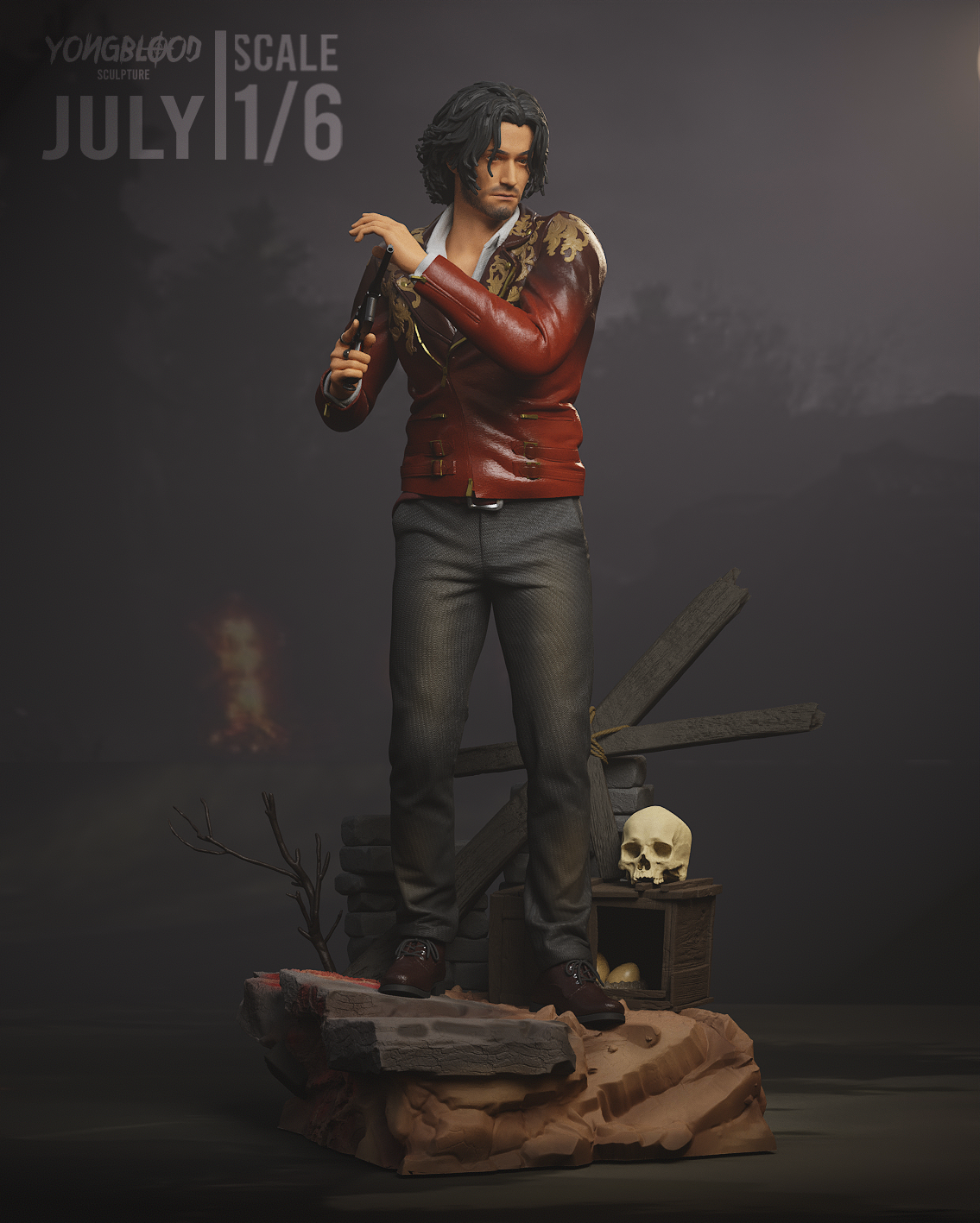 Luis Serra | Resident Evil 4 Remake | Fan Art | Fully Magnetized Figurine