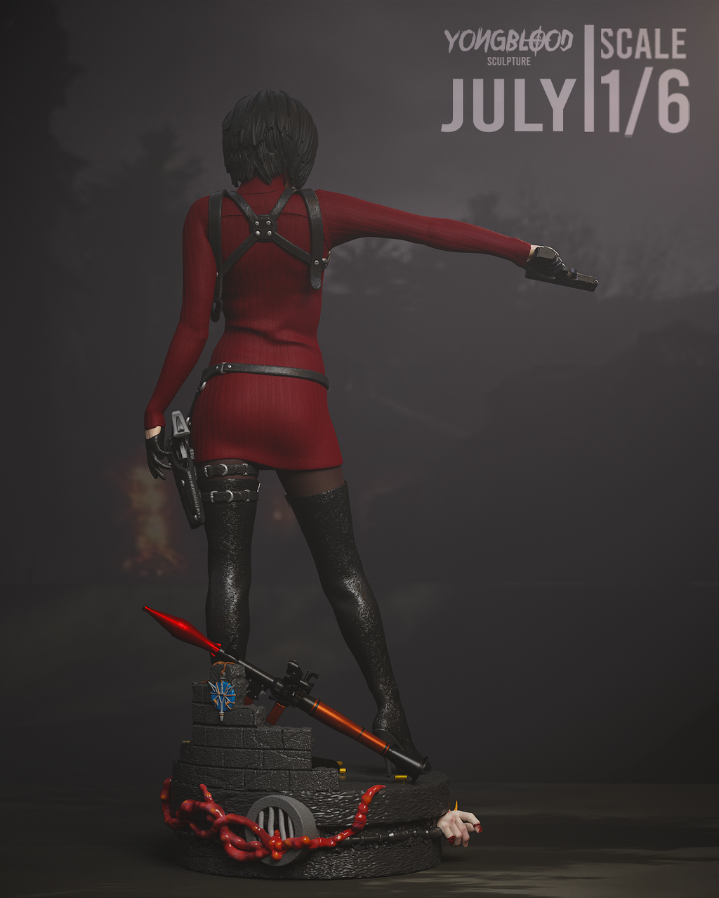 Ada Wong | Resident Evil 4 Remake | Fan Art | Fully Magnetized Figurine