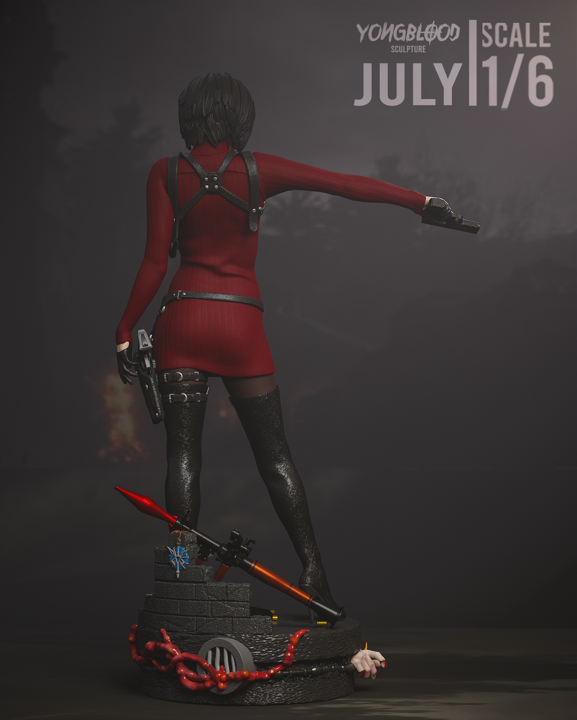 Ada Wong | Resident Evil 4 Remake | Fan Art | Fully Magnetized Figurine