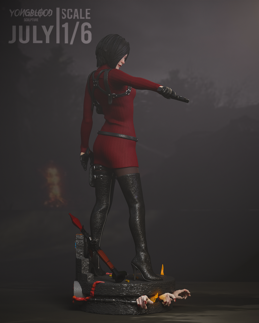 Ada Wong | Resident Evil 4 Remake | Fan Art | Fully Magnetized Figurine