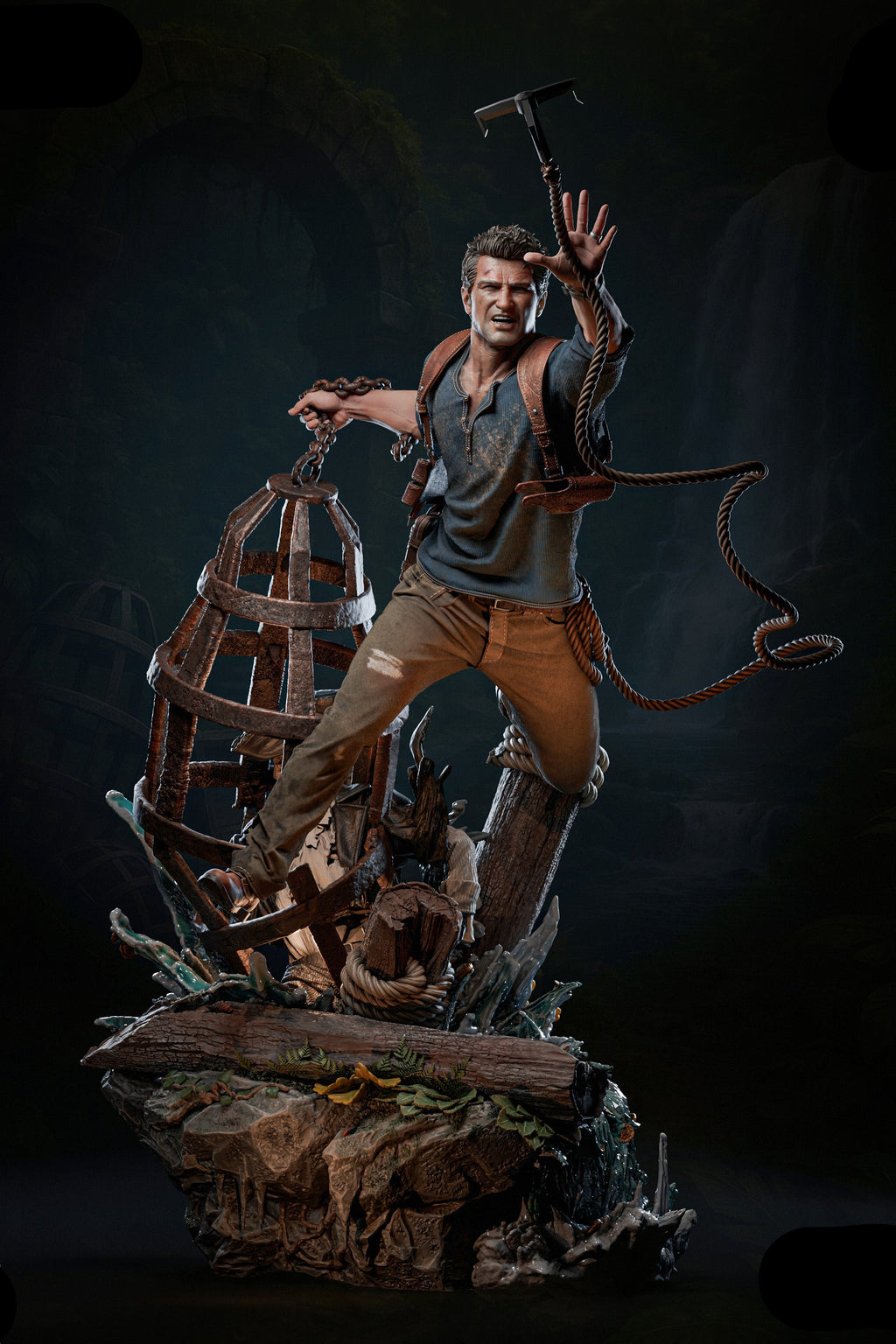 Nathan Drake | Uncharted 4: A Thief's End | Gaming Collectible | Fan Art | Fully Magnetized Figurine