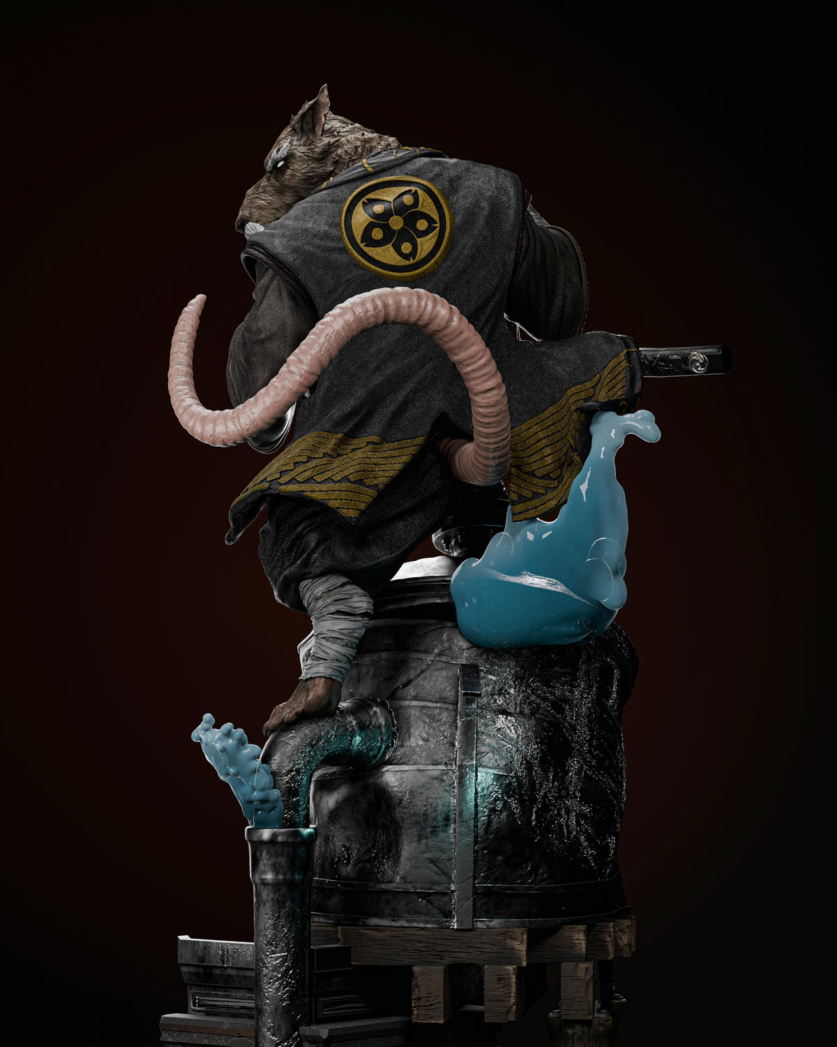 Master Splinter | Teenage Mutant Ninja Turtles | Fan Art | Fully Magnetized Figurine