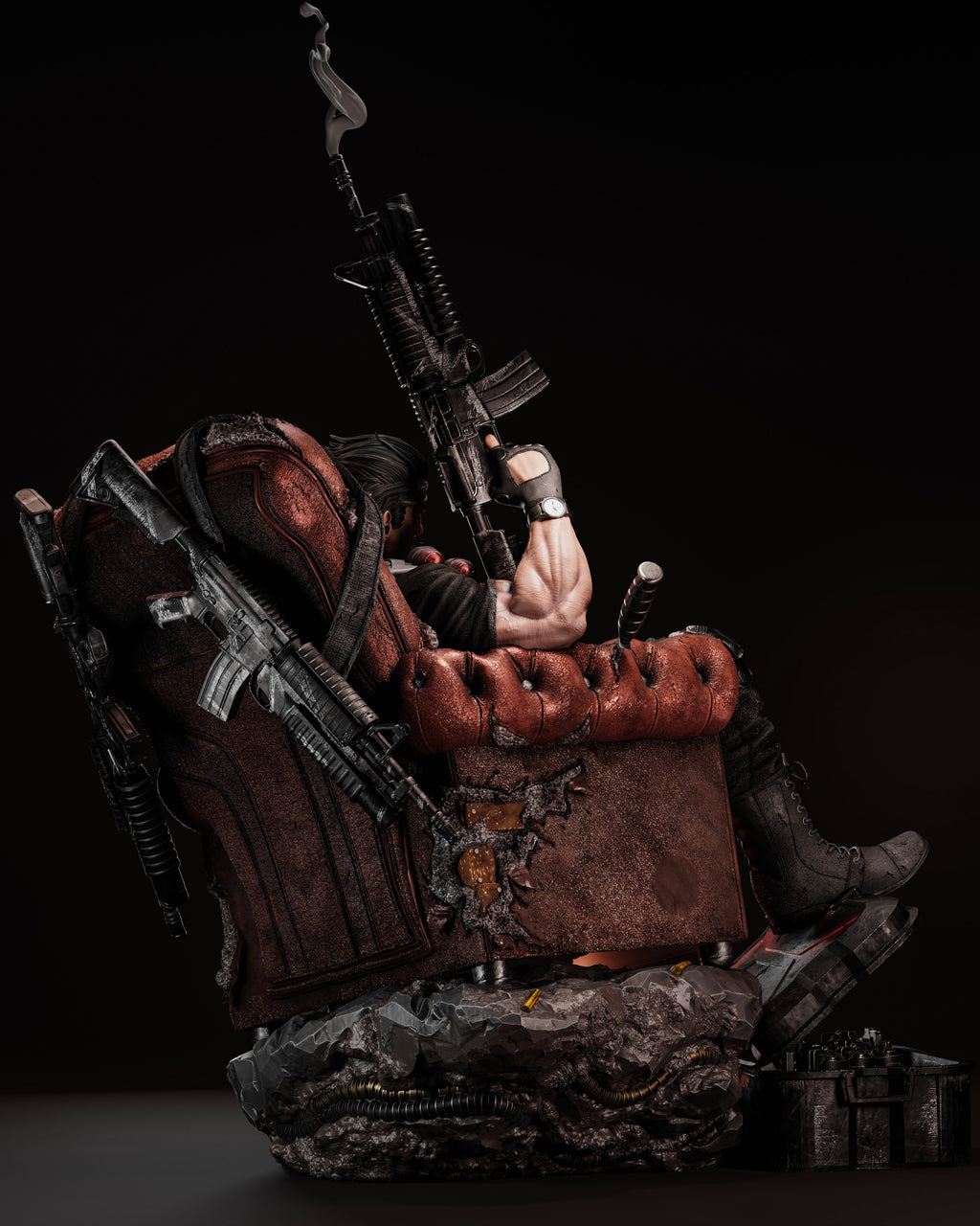 The Punisher | Marvel Comics | Fan Art | Fully Magnetized Figurine