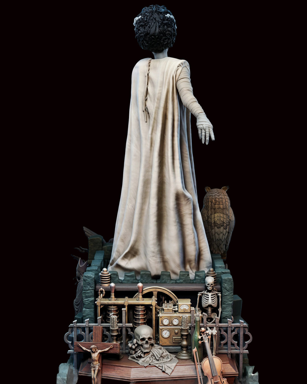 Bride of Frankenstein | Universal Monsters | Fan Art | Fully Magnetized Figurine