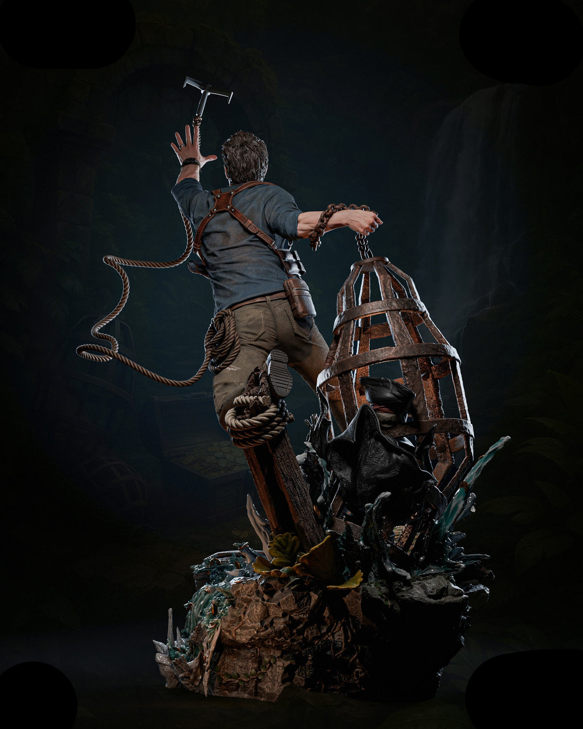 Nathan Drake | Uncharted 4: A Thief's End | Gaming Collectible | Fan Art | Fully Magnetized Figurine