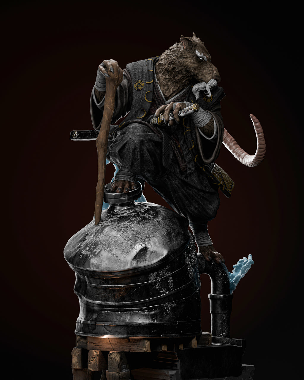 Master Splinter | Teenage Mutant Ninja Turtles | Fan Art | Fully Magnetized Figurine