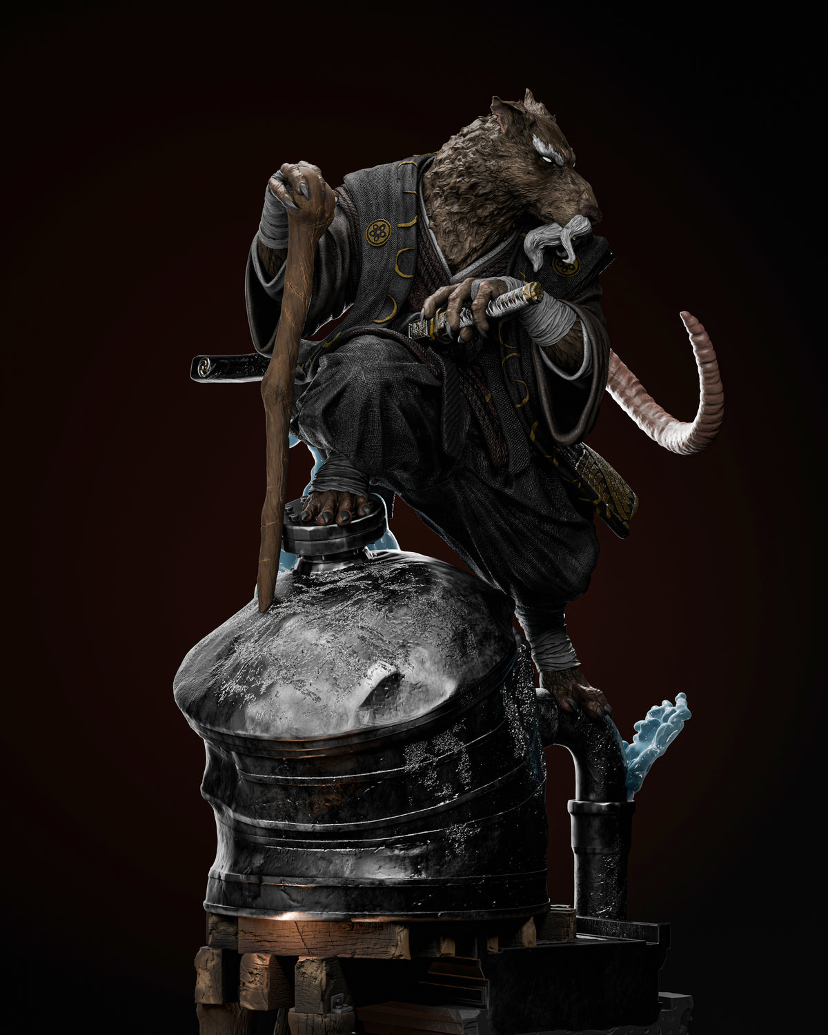 Master Splinter | Teenage Mutant Ninja Turtles | Fan Art | Fully Magnetized Figurine