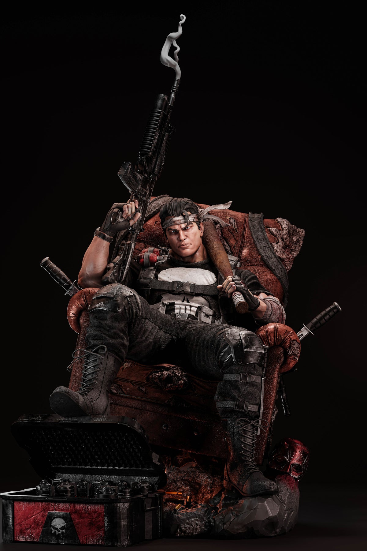 The Punisher | Marvel Comics | Fan Art | Fully Magnetized Figurine