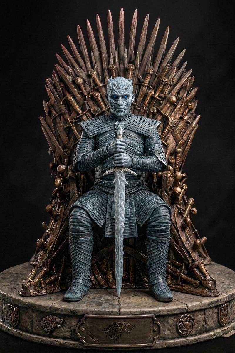 Custom Iron Throne Figurine – Game of Thrones Collectible (Ned Stark & Custom Characters)