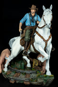Arthur Morgan on Horse (RDR Fan Art) – Fully Magnetized Hand-Painted Figure