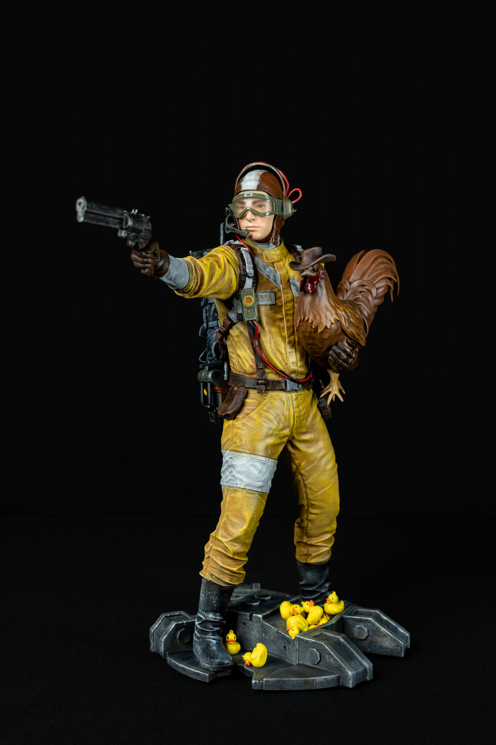 Raider with Scrappy the Rooster (Arc Raiders Fan Art) – Fully Magnetized Figure