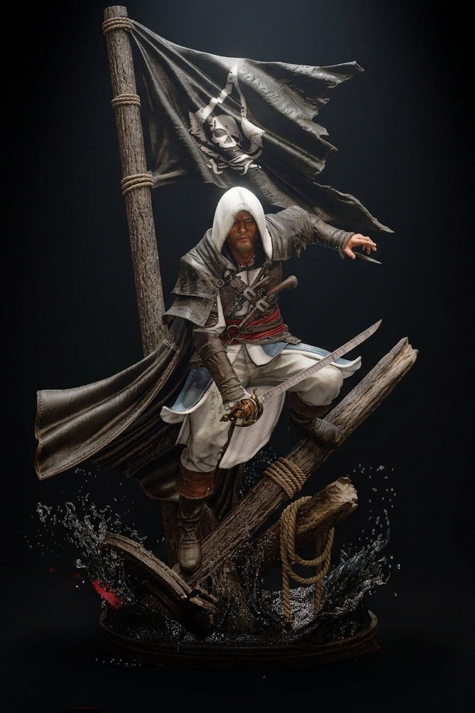 Edward Kenway | Assassin's Creed IV: Black Flag Fan Art | Fully Magnetized Collectible Figurine