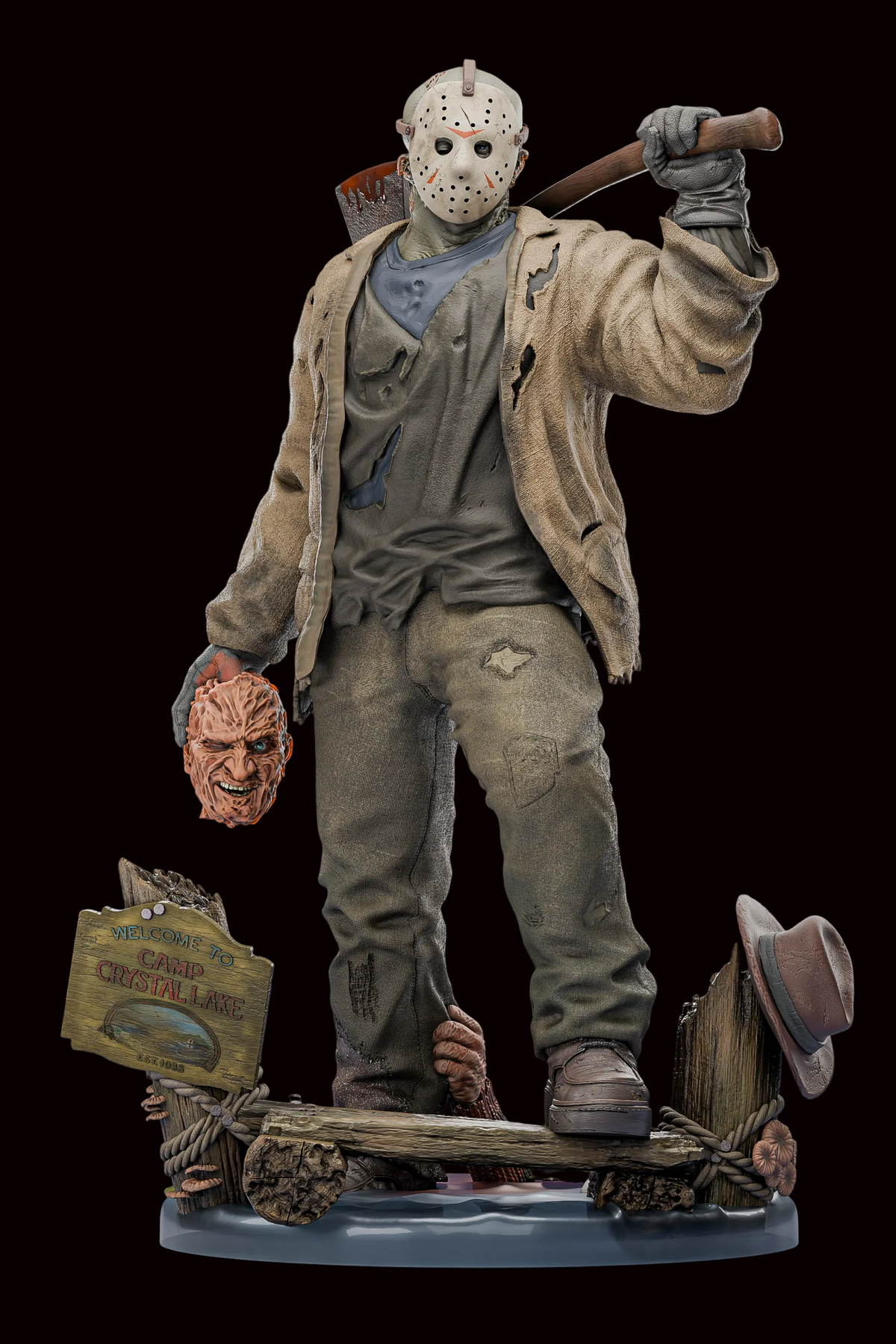 Jason Voorhees (Freddy vs. Jason) | Friday the 13th | Fan Art | Fully Magnetized Figurine