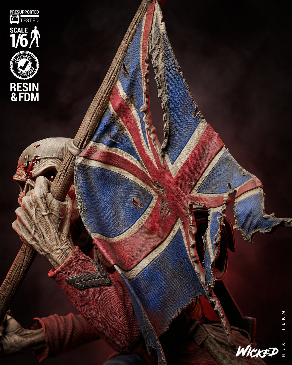 Eddie The Trooper | Iron Maiden | Fan Art | Fully Magnetized Collectible Diorama