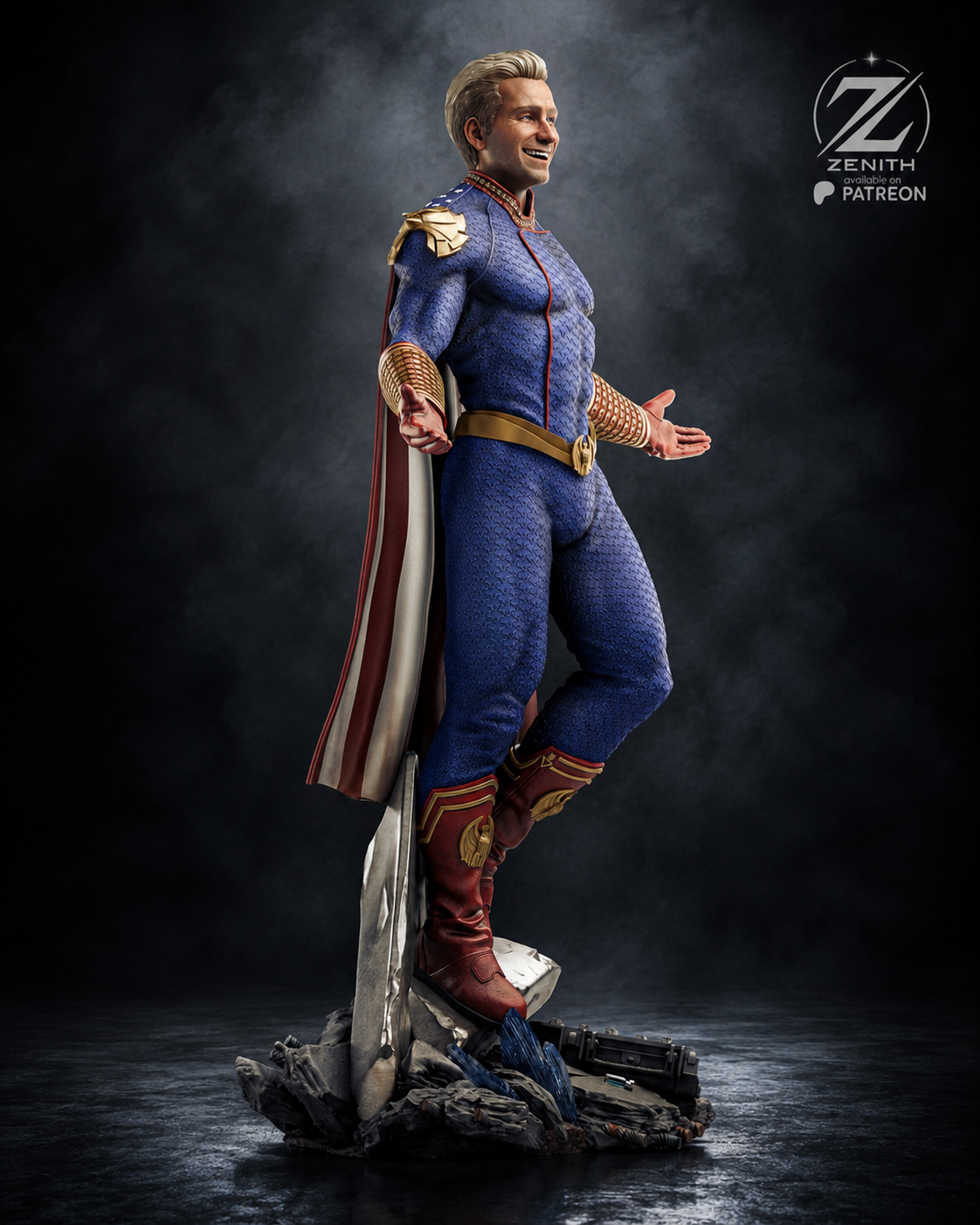 Homelander | The Boys | Fan Art – Fully Magnetized Hand-Painted Figure