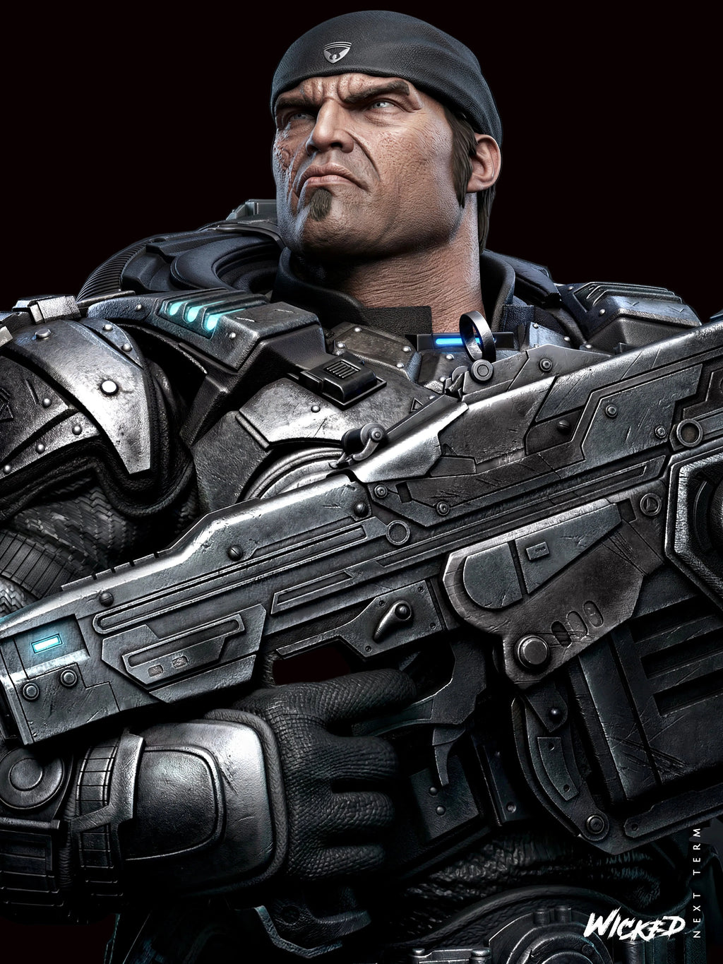 Marcus Fenix | Gears of War | Fan Art | Fully Magnetized Figurine