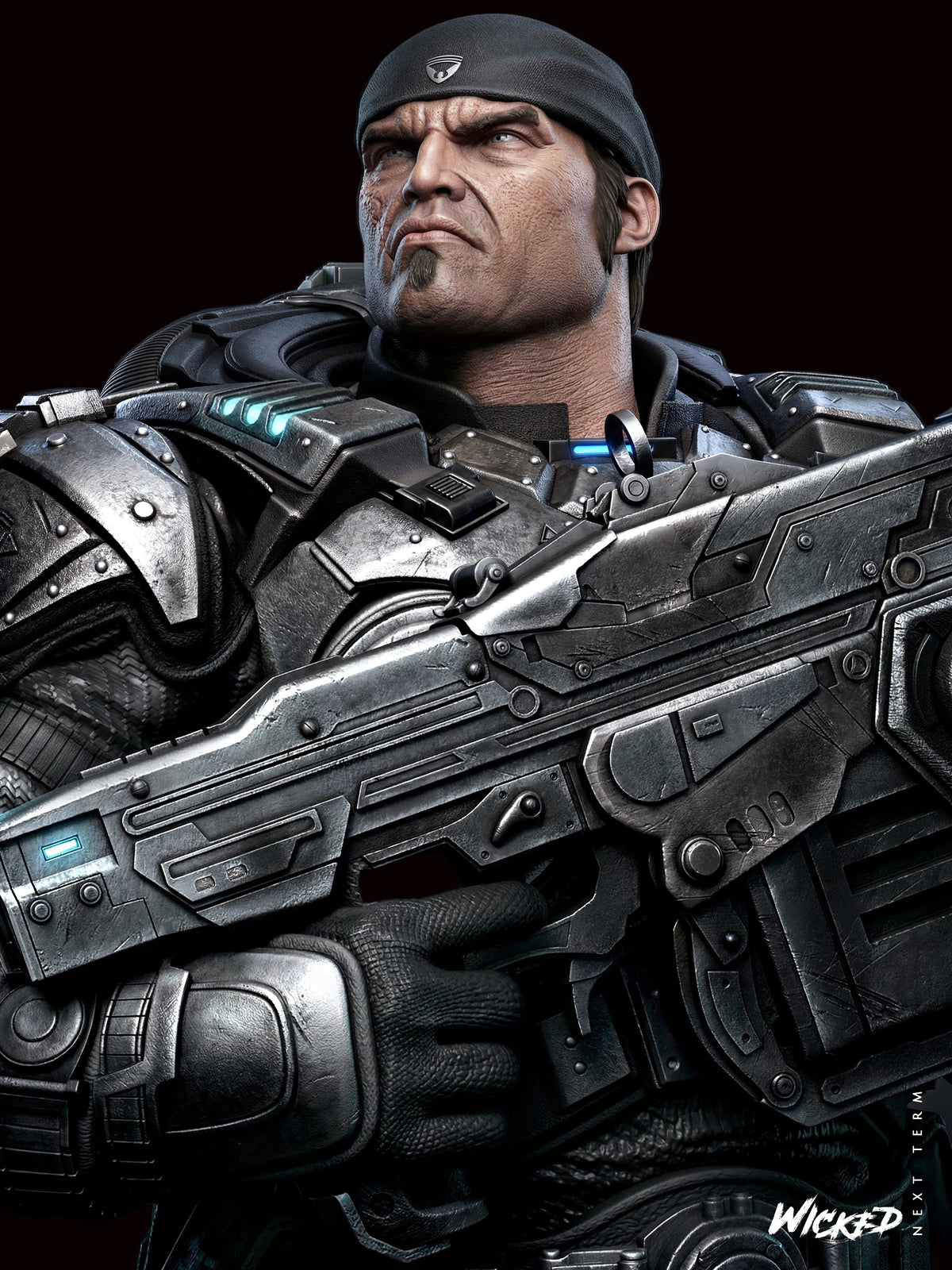 Marcus Fenix | Gears of War | Fan Art | Fully Magnetized Figurine
