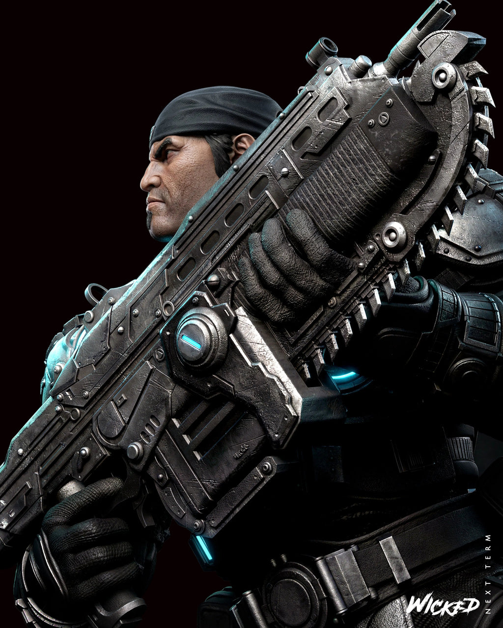 Marcus Fenix | Gears of War | Fan Art | Fully Magnetized Figurine
