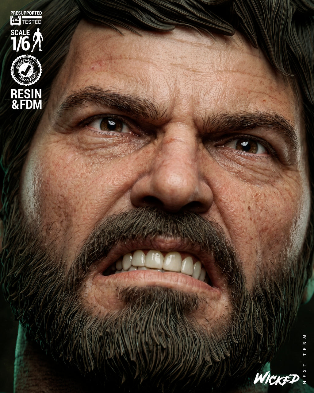 Collectible Joel, Ellie & Clicker 1/6 Scale Diorama Figurine | The Last of Us | Fan Art