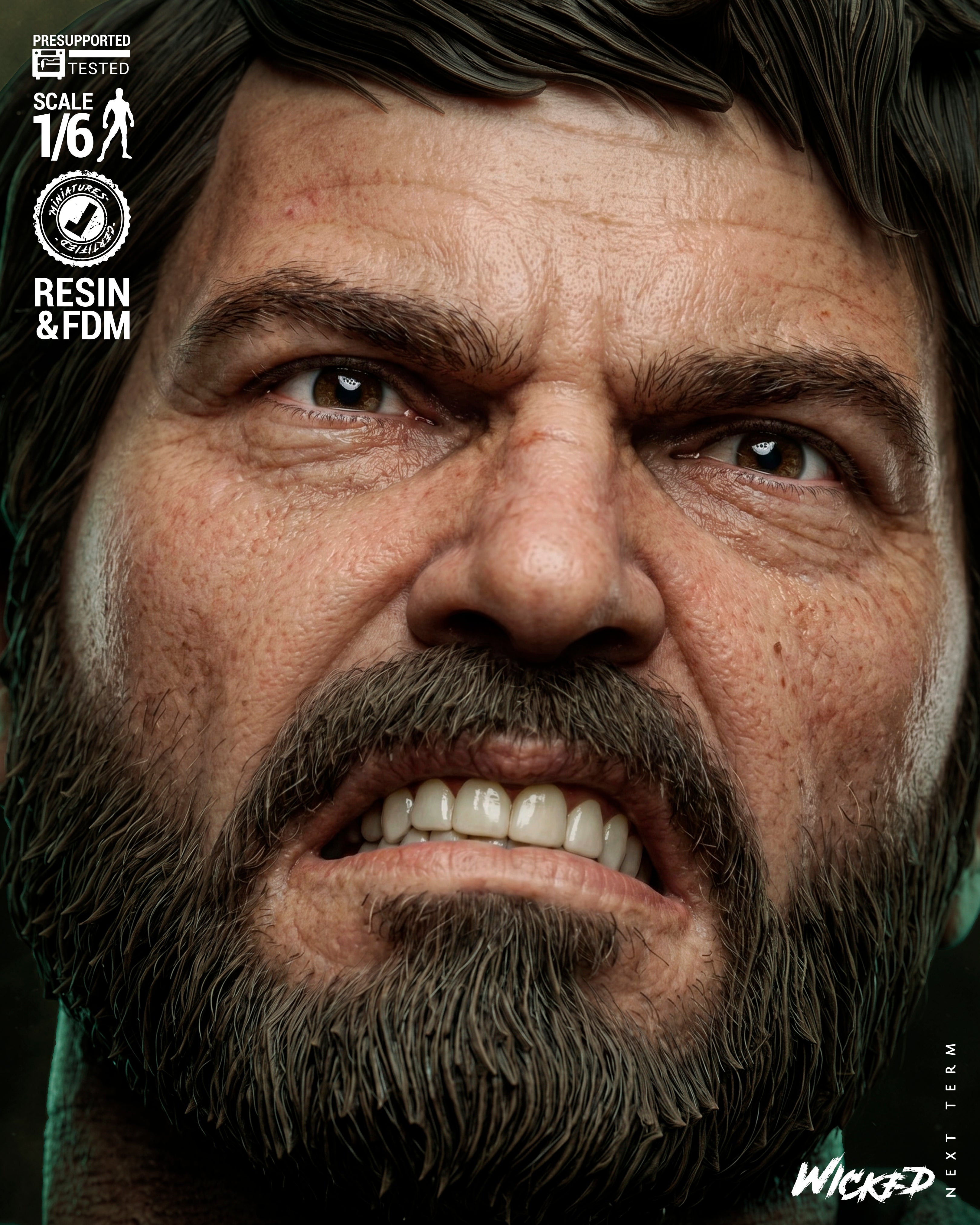 Collectible Joel, Ellie & Clicker 1/6 Scale Diorama Figurine | The Last of Us | Fan Art