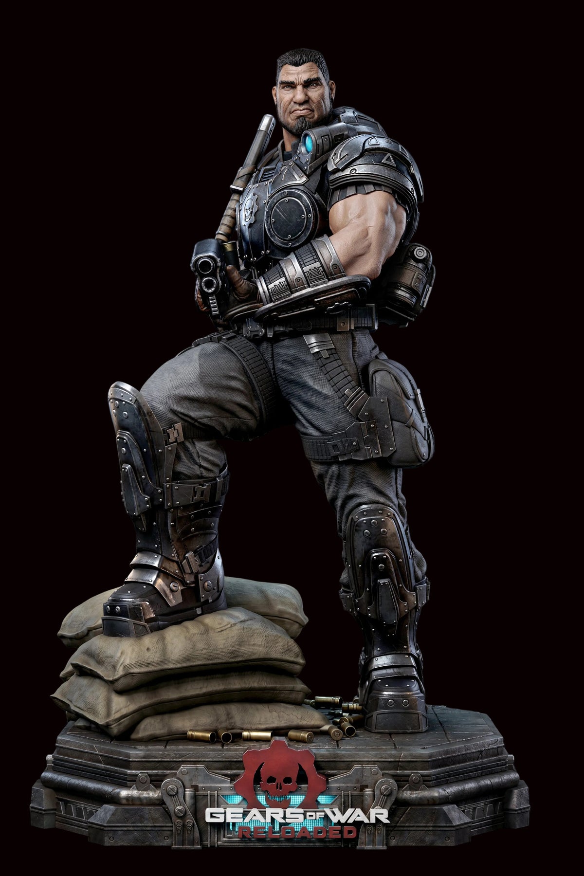 Dominic Santiago | Gears of War | Fan Art | Fully Magnetized Figurine