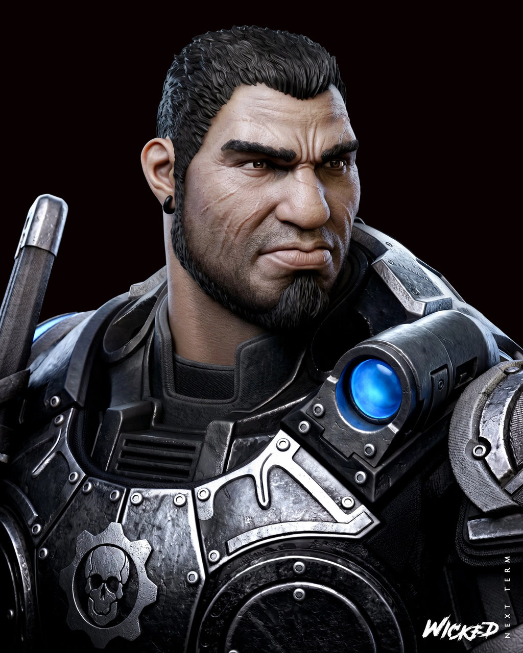 Dominic Santiago | Gears of War | Fan Art | Fully Magnetized Figurine