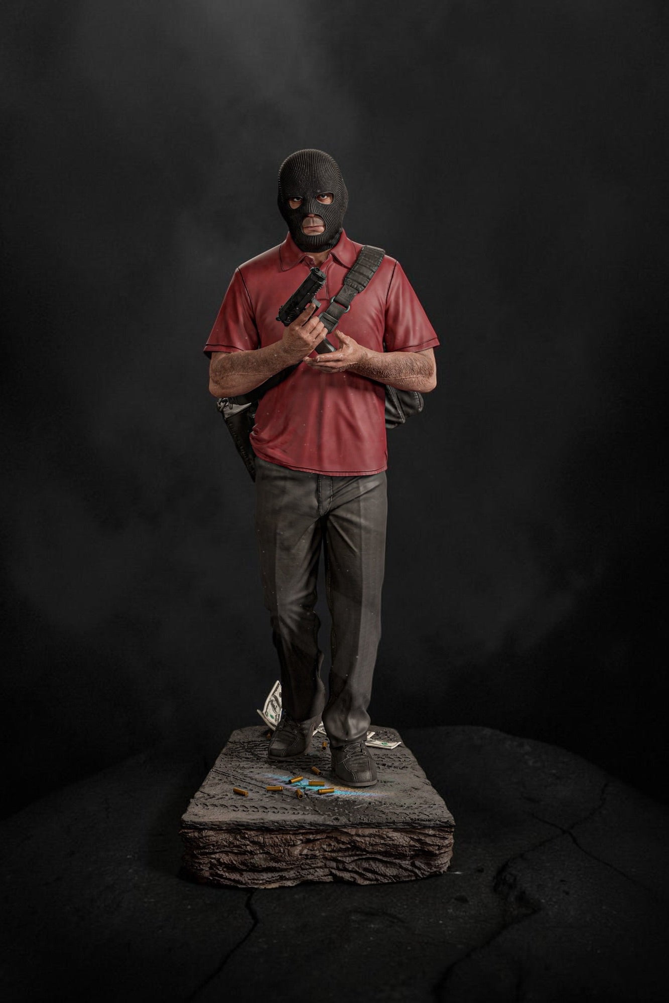 Michael De Santa | GTA V | Fan Art – Fully Magnetized Hand-Painted Figure
