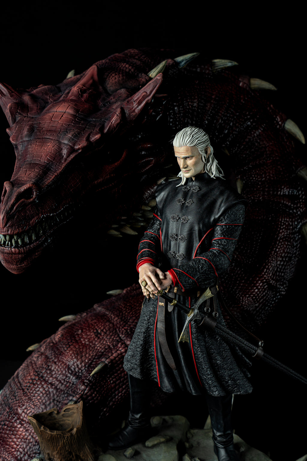 Daemon Targaryen & Caraxes | House of the Dragon Fan Art | Fully Magnetized Collectible Figurine