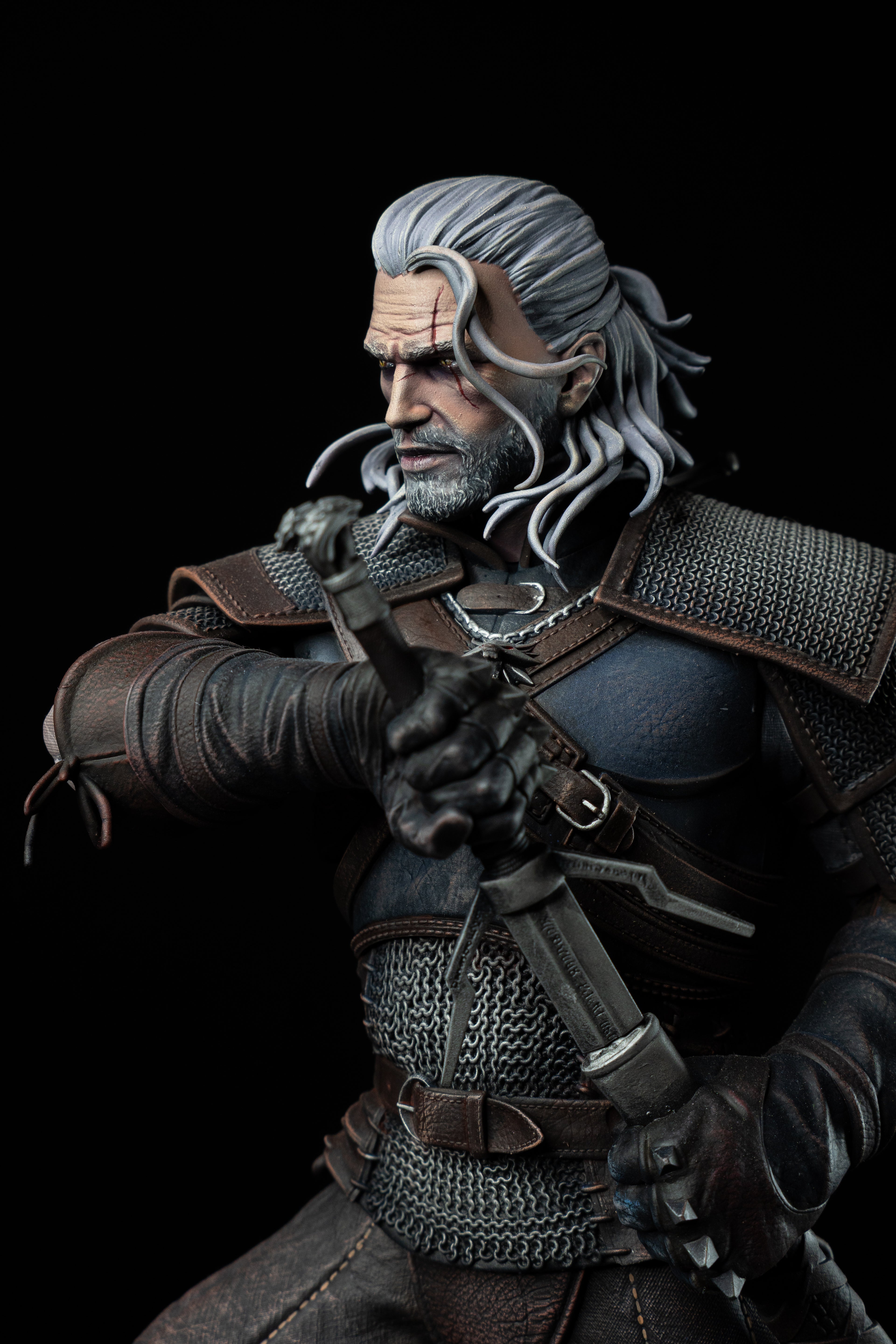 Geralt Hand-Painted Fully Magnetised Premium Figure