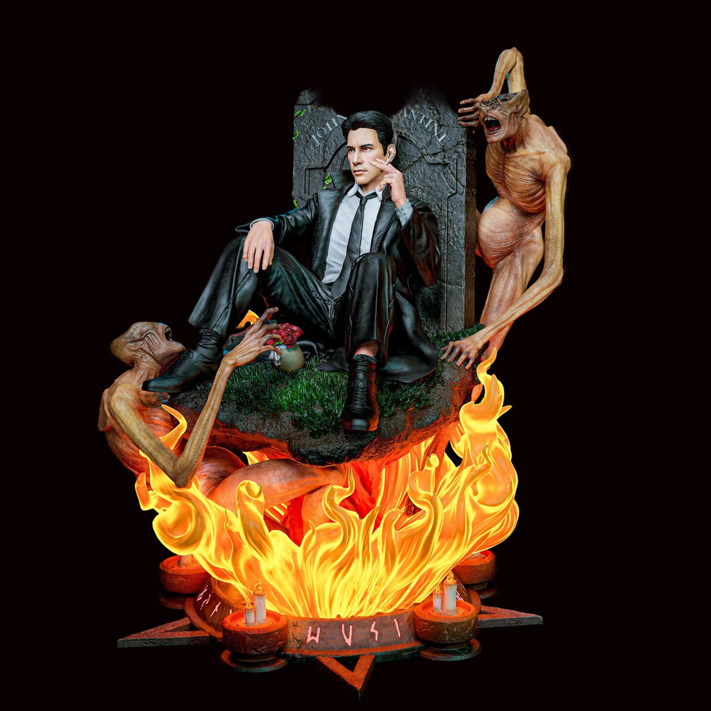 John Constantine | Keanu Reeves | Hellblazer | DC Comics | Movie Collectible | Fully Magnetized Figurine