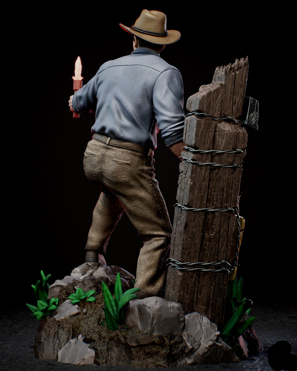 Dr. Alan Grant | Jurassic Park | Movie Collectible | Fan Art | Fully Detailed Figurine