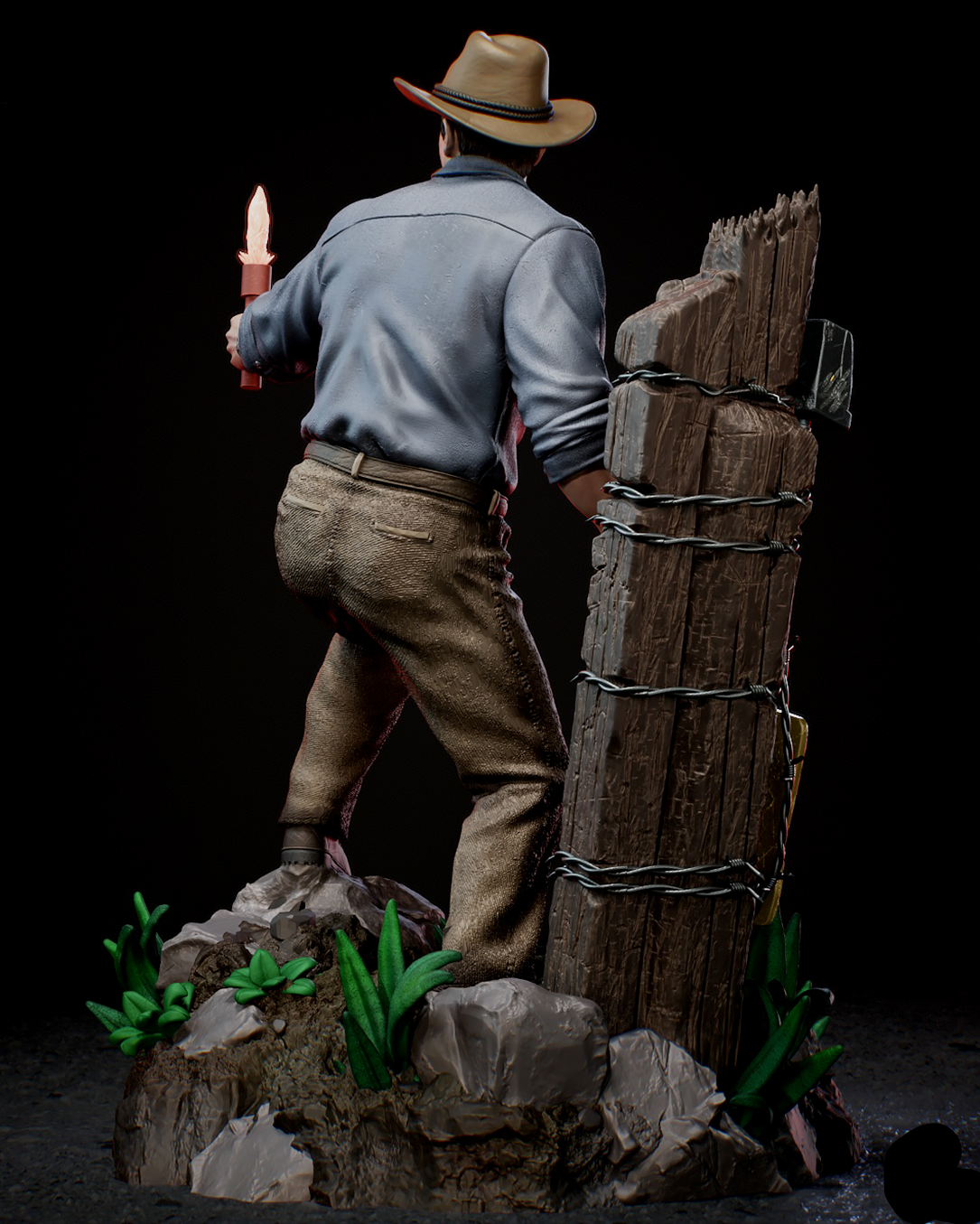 Dr. Alan Grant | Jurassic Park | Movie Collectible | Fan Art | Fully Detailed Figurine