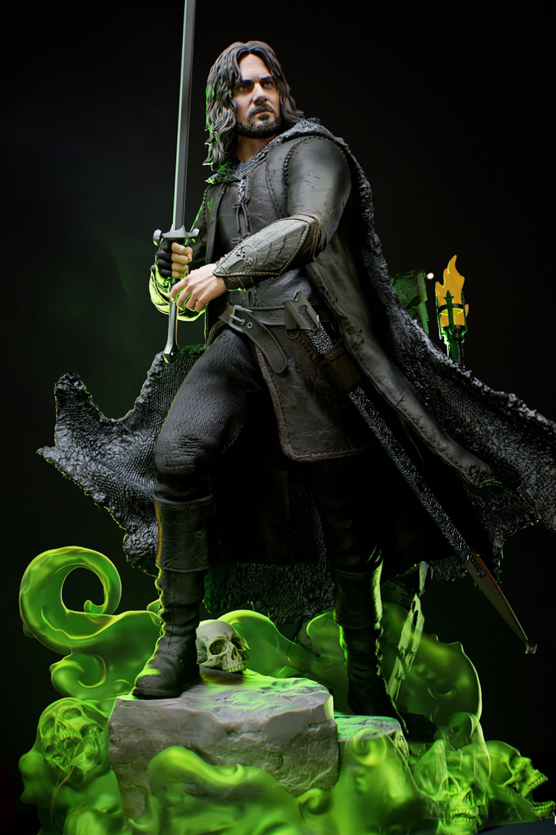 Aragorn (Strider) | The Lord of the Rings | Fan Art | Fully Magnetized Figurine