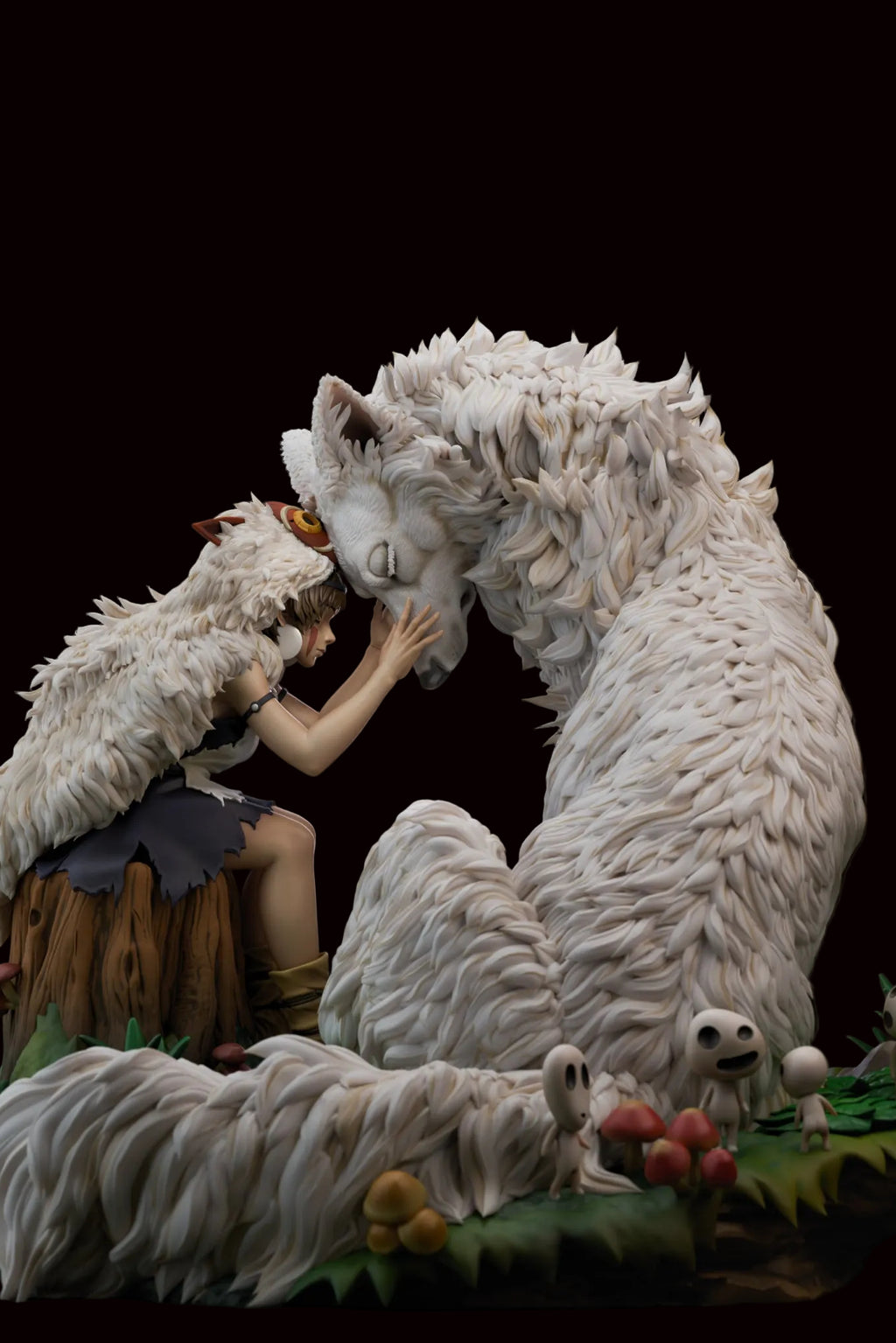 Princess Mononoke & Moro | Princess Mononoke | Fan Art | Fully Magnetized Figurine