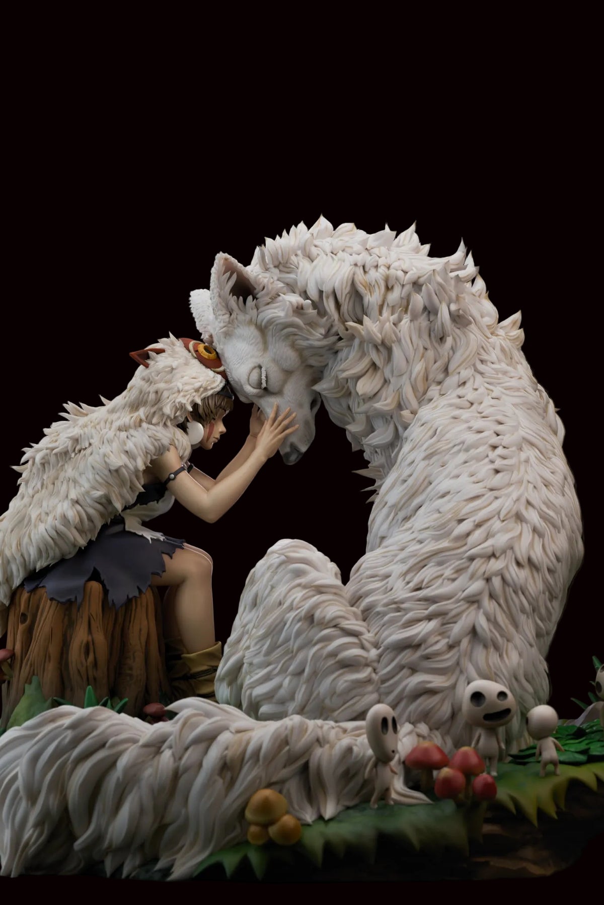 Princess Mononoke & Moro | Princess Mononoke | Fan Art | Fully Magnetized Figurine