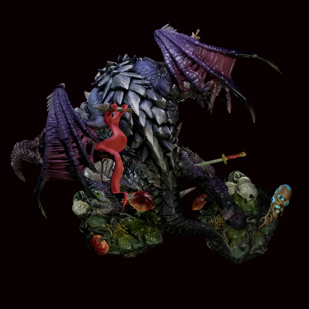 Roshan | Dota 2 | Gaming Collectible | Fan Art | Fully Magnetized Figurine