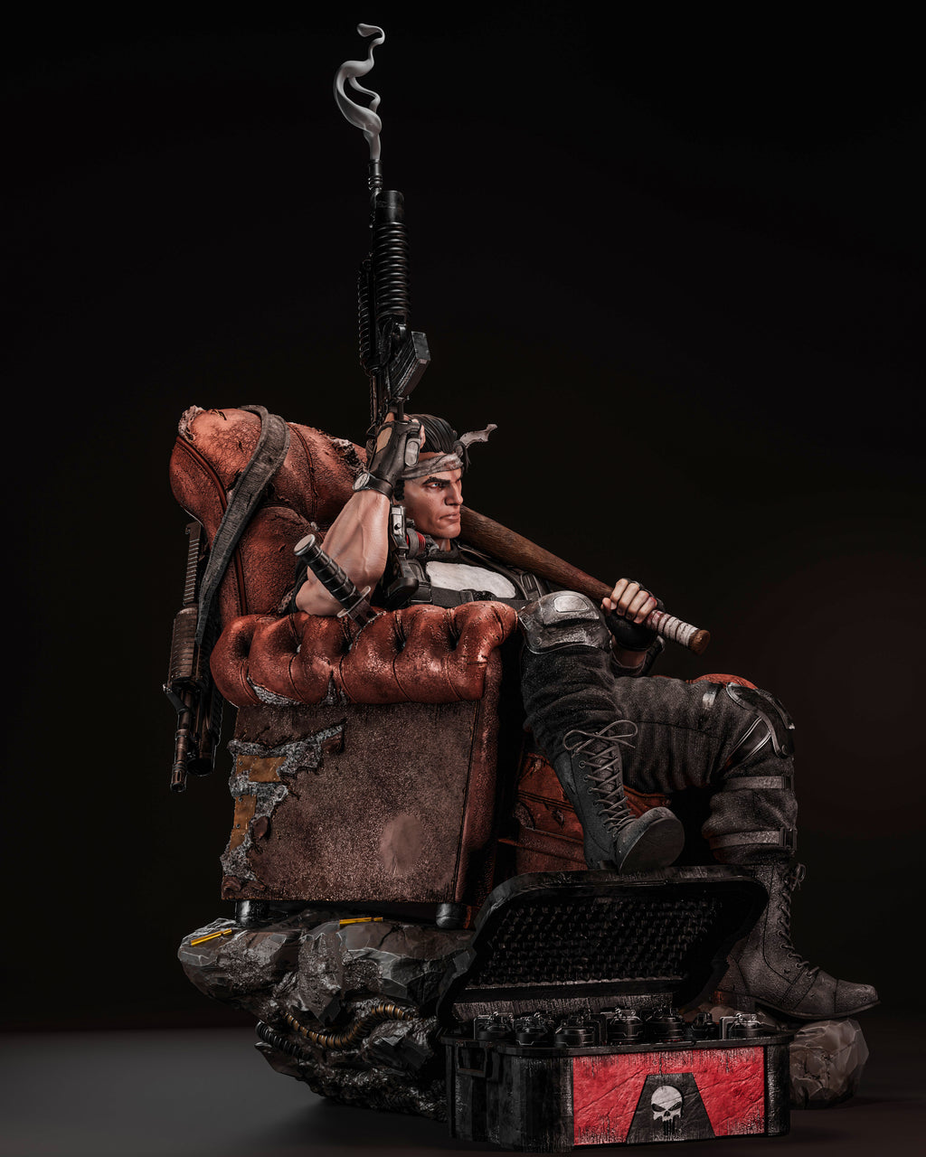 The Punisher | Marvel Comics | Fan Art | Fully Magnetized Figurine