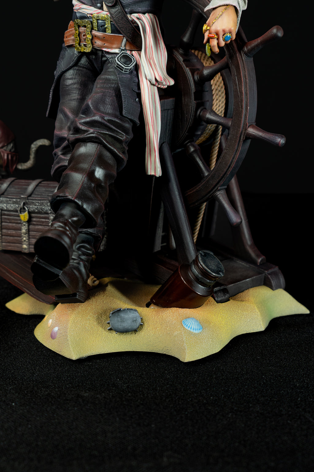 Captain Jack Sparrow | Pirates of the Caribbean | Fan Art – Fully Magnetized Hand-Painted Figure