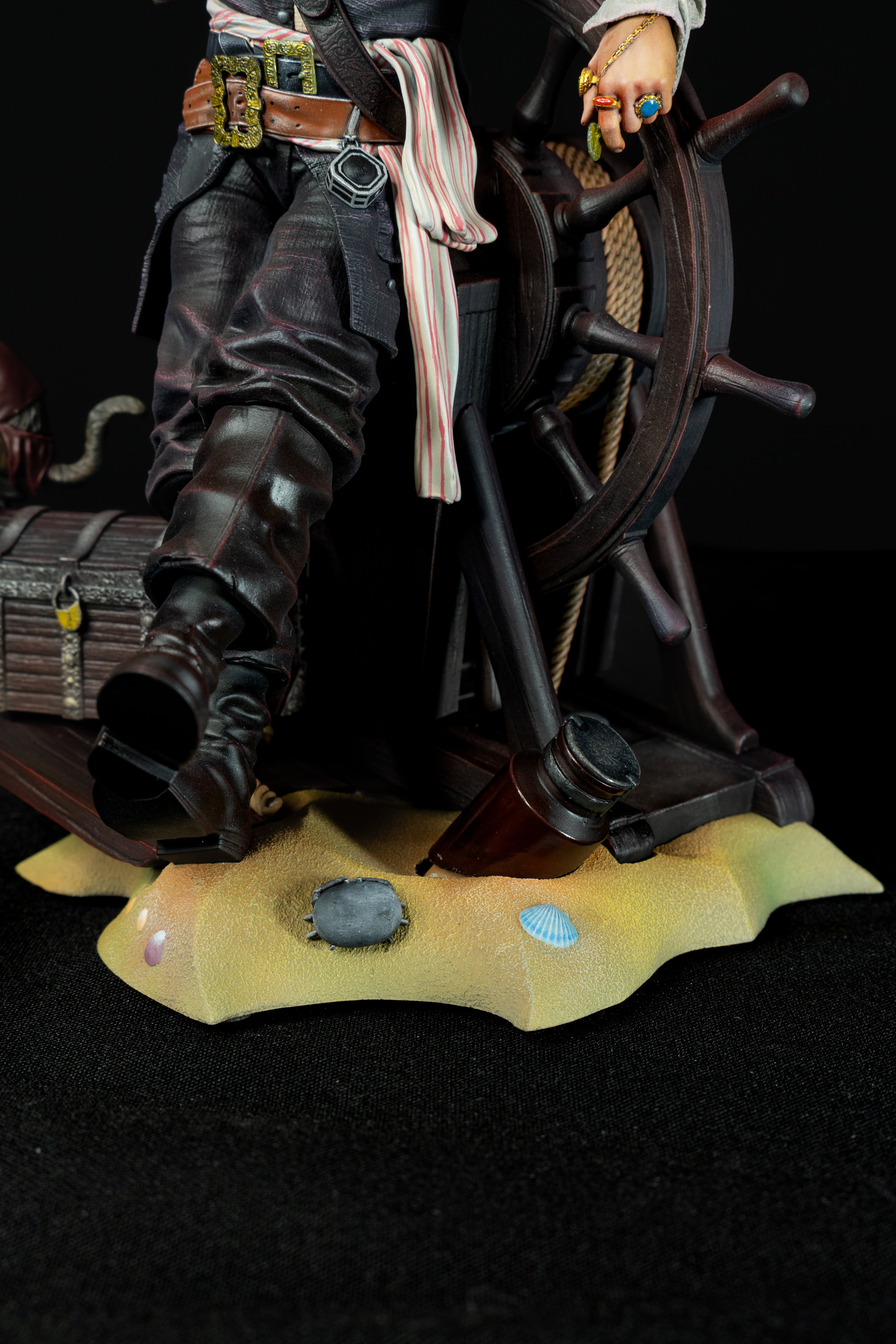 Captain Jack Sparrow | Pirates of the Caribbean | Fan Art – Fully Magnetized Hand-Painted Figure