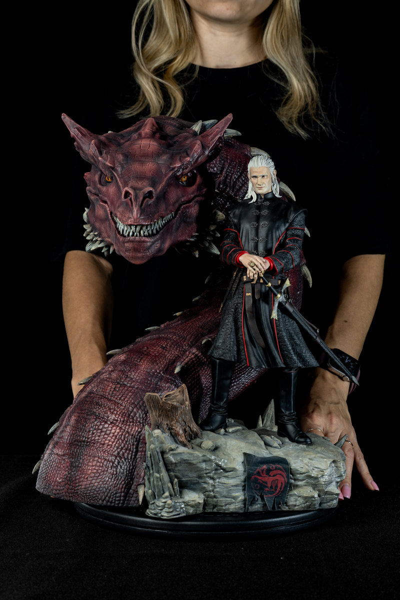 Daemon Targaryen & Caraxes | House of the Dragon Fan Art | Fully Magnetized Collectible Figurine