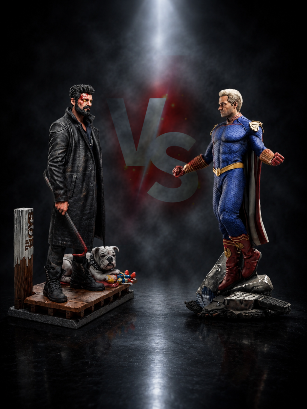 Homelander | The Boys | Fan Art – Fully Magnetized Hand-Painted Figure