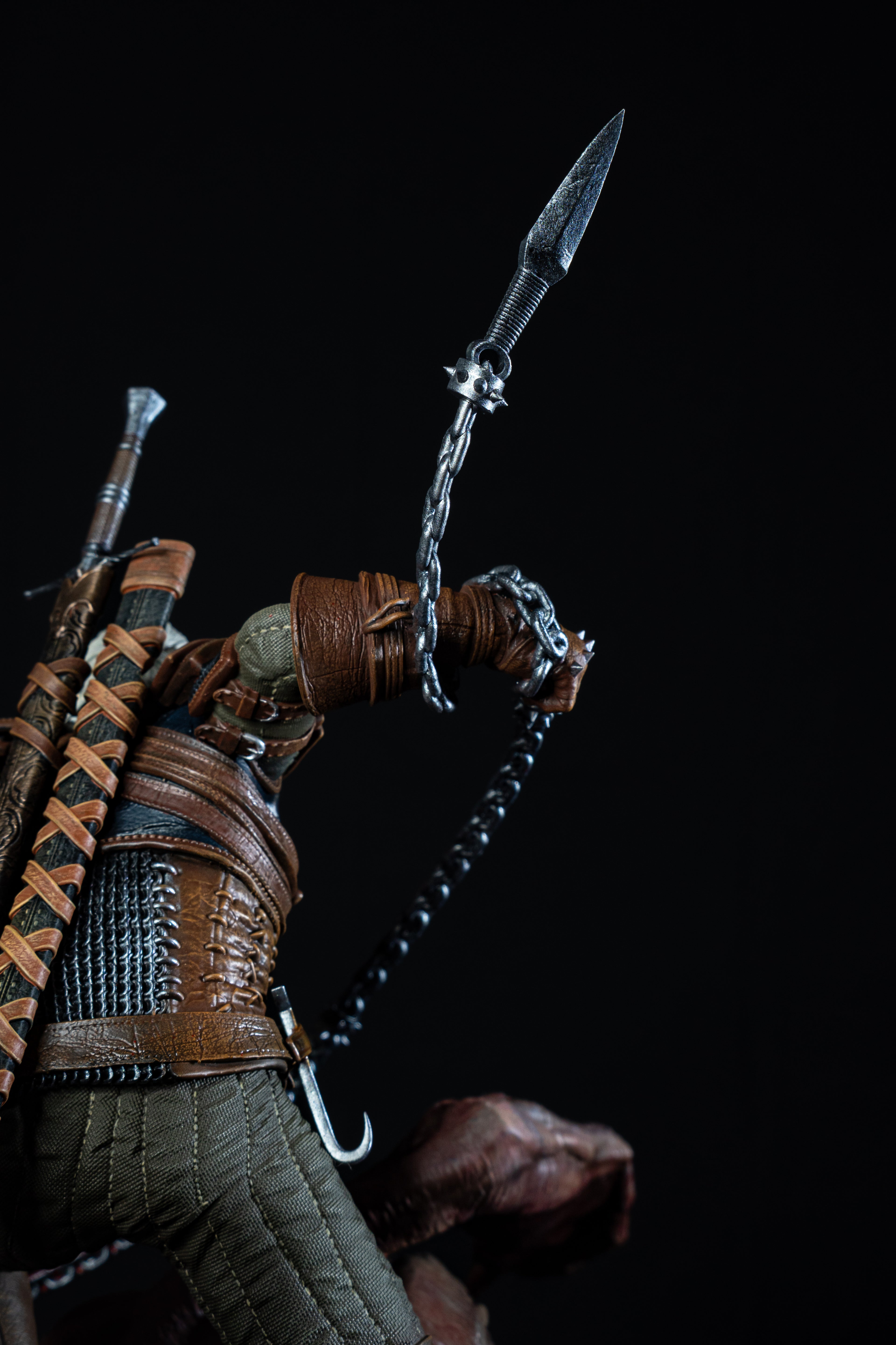 Geralt vs Dettlaff | The Witcher 3 | Fan Art – Fully Magnetized Hand-Painted Figure⁠