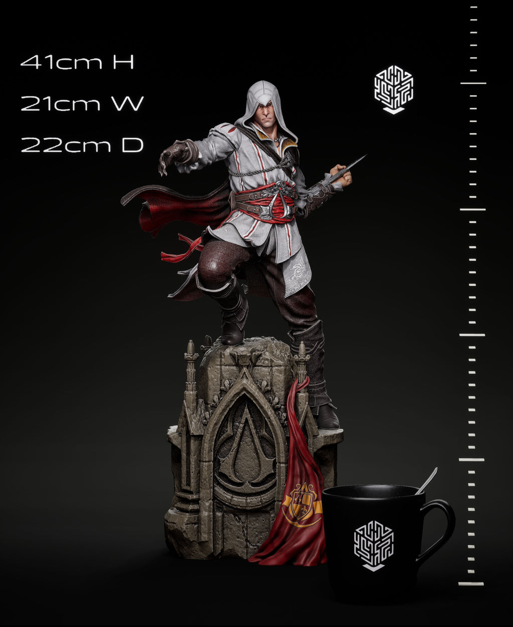 Еціо Аудіторе | Assassin’s Creed | Фан-арт | Повністю магнітна колекційна фігурка