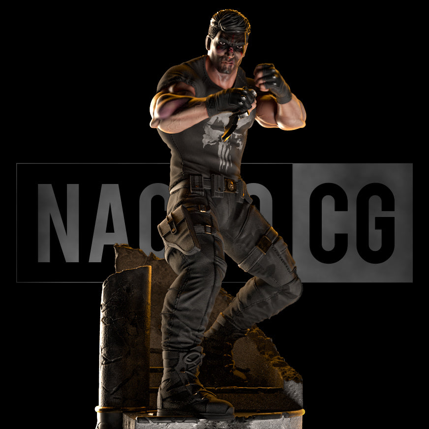 The Punisher | Marvel Comics | Fan Art | Fully Magnetized Figurine