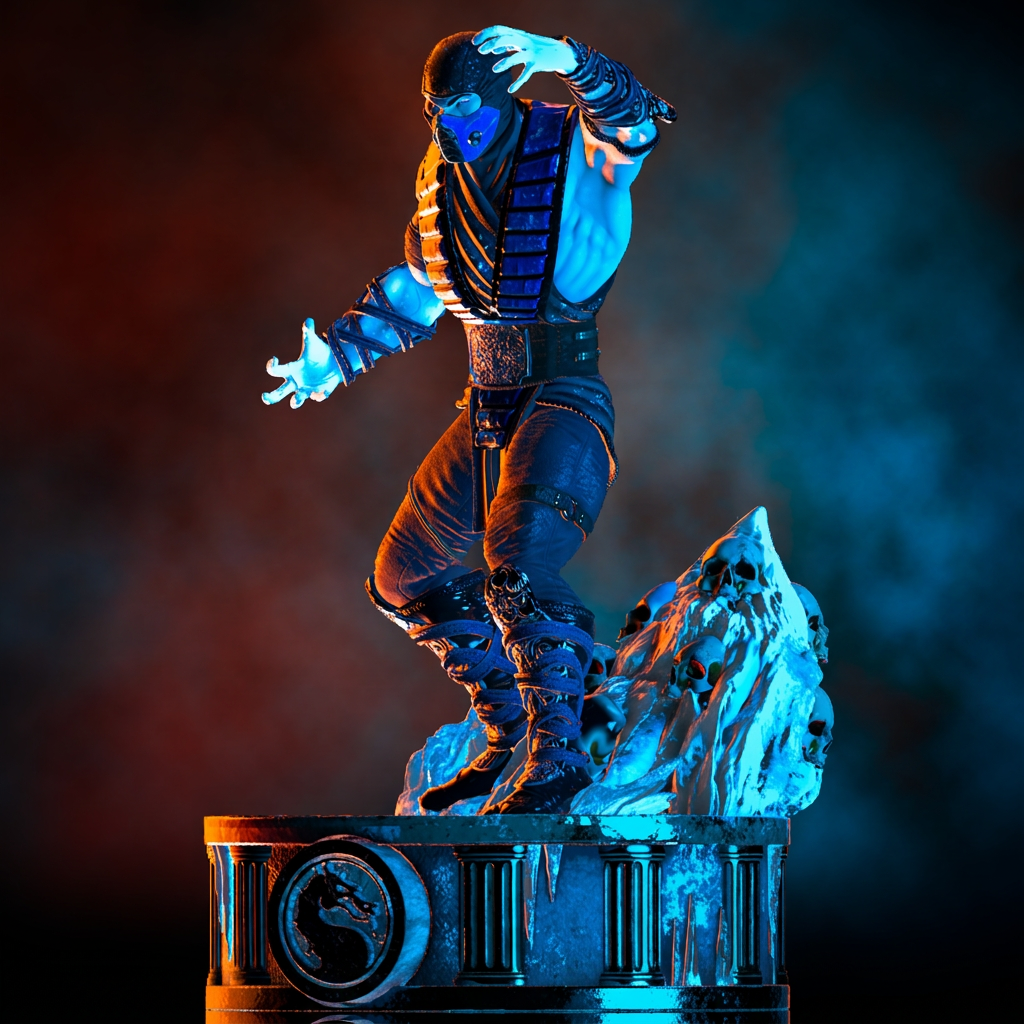 Sub-Zero | Mortal Kombat | Fan Art | Fully Magnetized Figurine