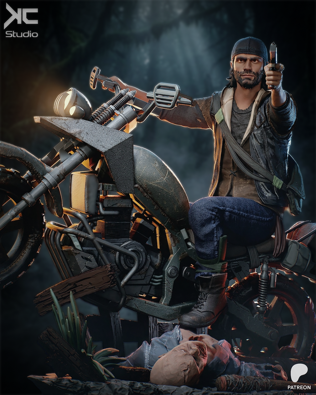 Deacon St. John | Days Gone | Fan Art | Fully Magnetized Figurine