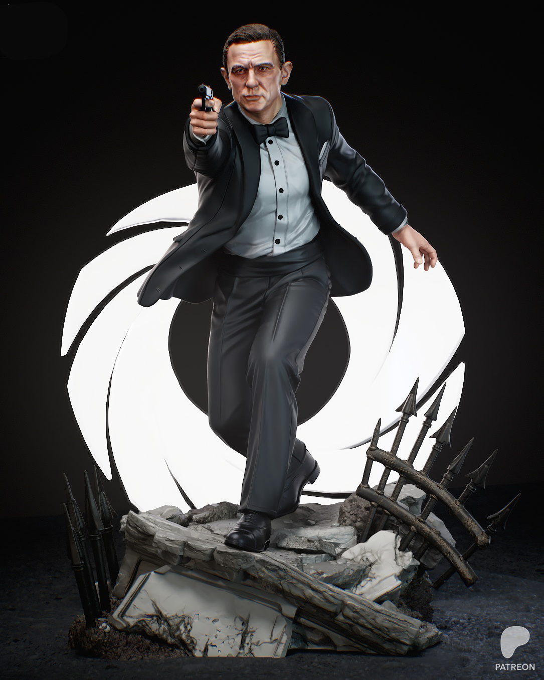 James Bond | 007 | Fan Art | Fully Magnetized Figurine