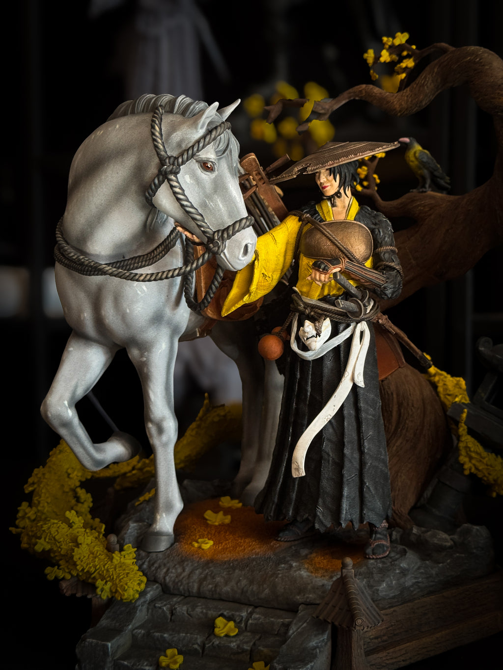 The Ghost | Ghost of Yōtei Fan Art | Fully Magnetized Collectible Figurine